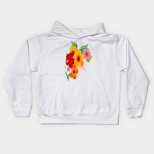 Colorful Hibiscus Kids Hoodie